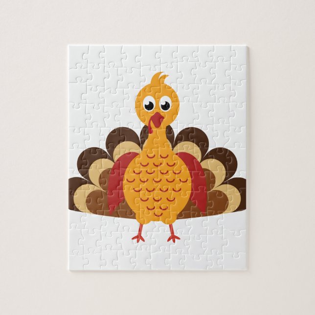 Thanksgiving Turkiet Pussel (Vertikal)