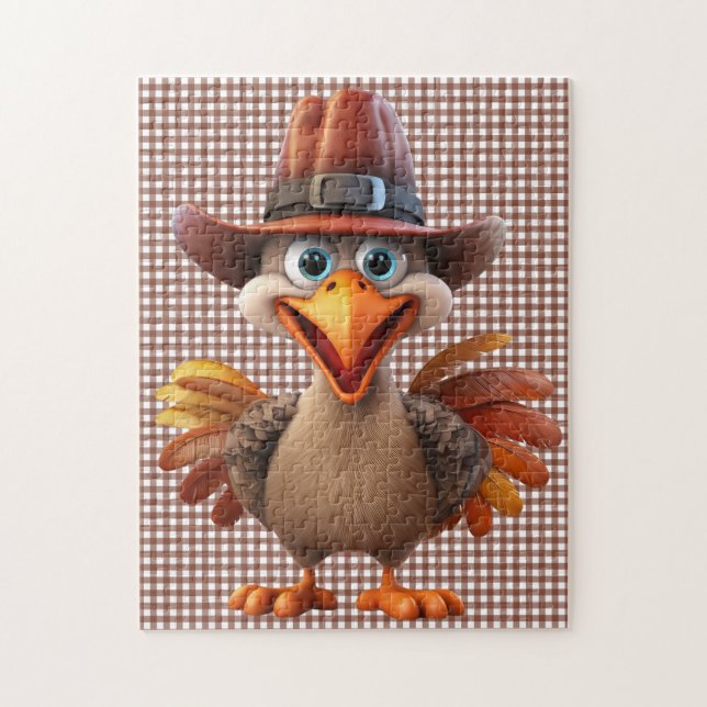 Thanksgiving Turkiet Puzzle Pussel (Vertikal)