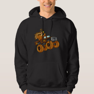Thanksgiving Turkiet Riding Monster-Thanksgiving D Hoodie