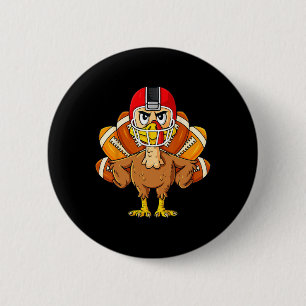 Thanksgiving Turkiet Roligt Boys Girls Knapp