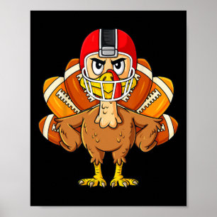 Thanksgiving Turkiet Roligt Boys Girls Poster