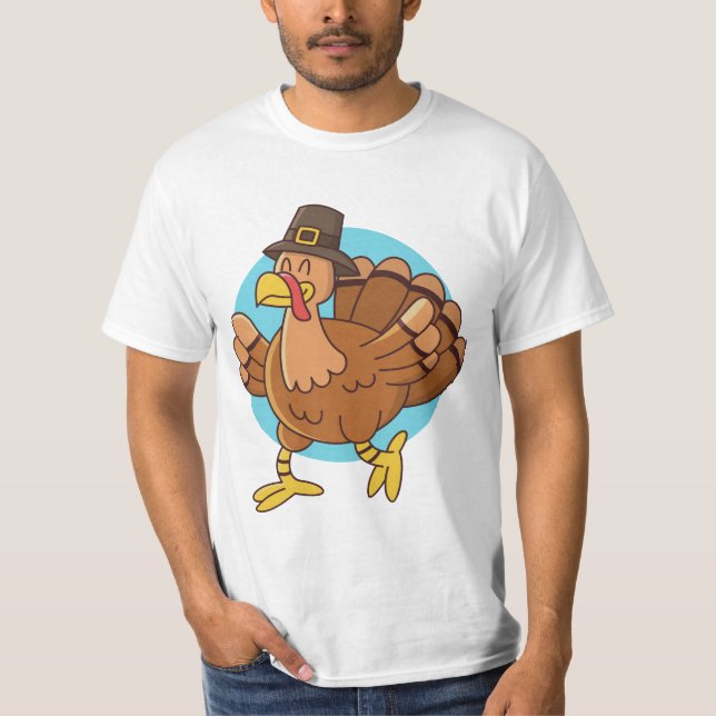 Thanksgiving Turkiet-skjortor och jacka Tee (Framsida)