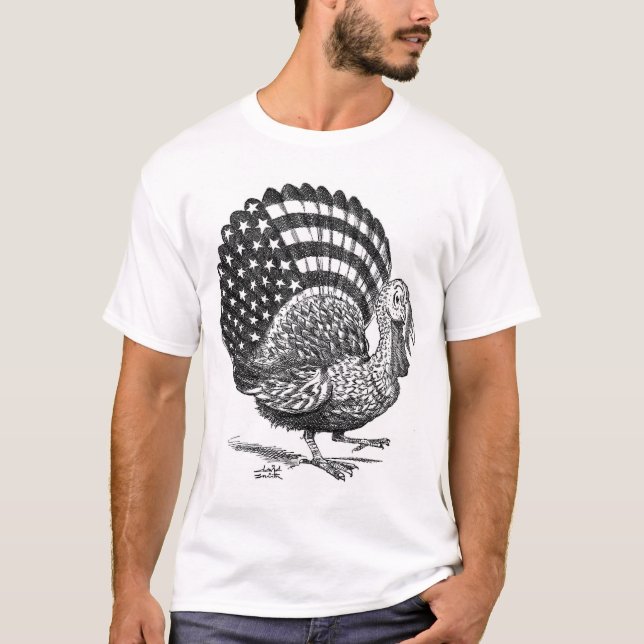 Thanksgiving Turkiet T Shirt (Framsida)