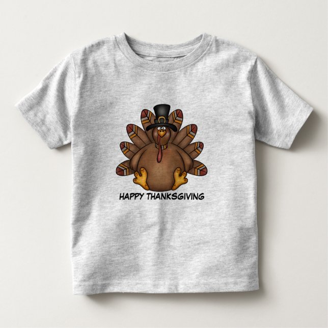 Thanksgiving Turkiet T-shirt (Framsida)