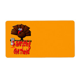 Thanksgiving Turkiet - tack för allt Ge Fraktsedel