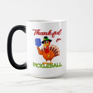 Thanksgiving Turkiet - tack för Pickleball Magisk Mugg