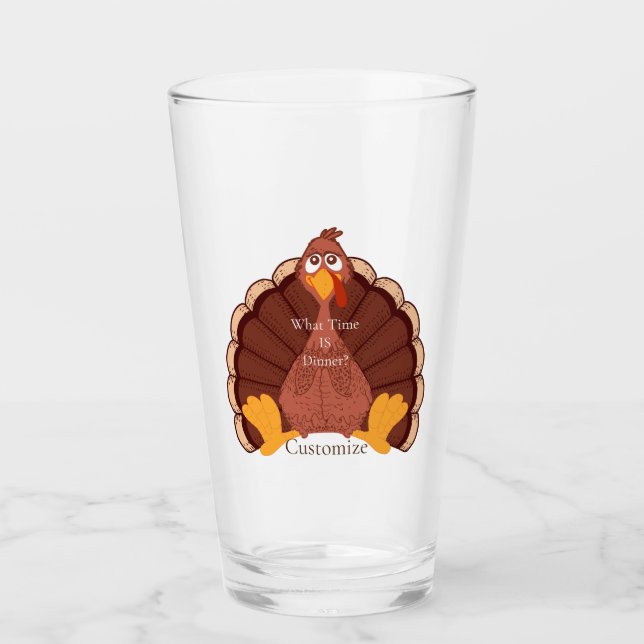 Thanksgiving Turkiet Thunder_Cove Glaskopp (Framsida)