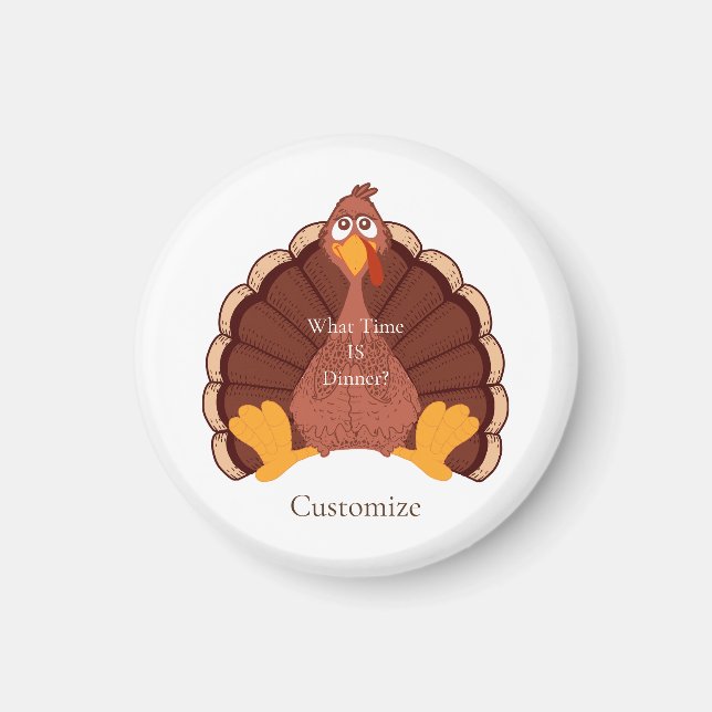 Thanksgiving Turkiet Thunder_Cove Magnet (Framsidan)