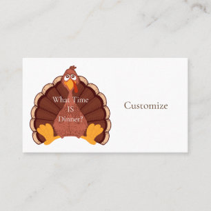 Thanksgiving Turkiet Thunder_Cove Visitkort