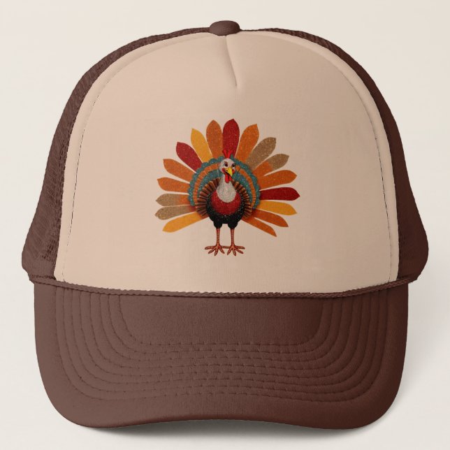 Thanksgiving Turkiet Truckerkeps (Framsida)