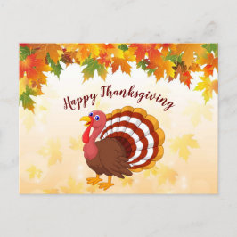 Thanksgiving Turkiet-vykort Inbjudan Vykort