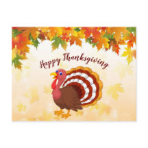 Thanksgiving Turkiet-vykort