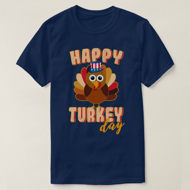 Thanksgiving Turkietdagen: Lönsam Thanksgiving Kid T Shirt (Design framsida)