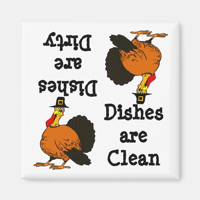 Thanksgiving Turky Dishwasher Magnet (Framsidan)