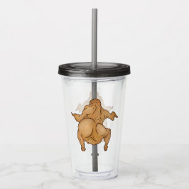 Thanksgiving Twerkey Acrylic Tumbler Take Away Mugg