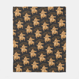 Thanksgiving Twerkey Fleece Blanket