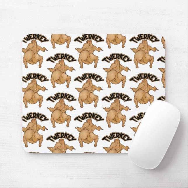 Thanksgiving Twerkey  Mousepad Musmatta (Med mus)