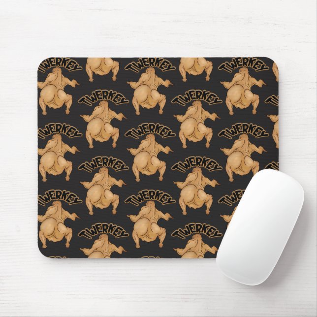 Thanksgiving Twerkey  Mousepad Musmatta (Med mus)