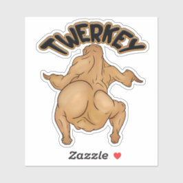 Thanksgiving Twerkey Sticker Klistermärken