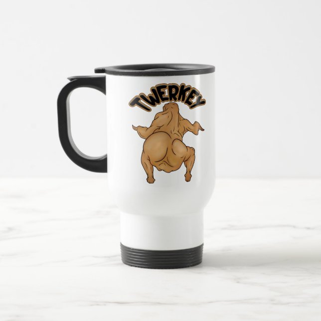 Thanksgiving Twerkey Travel/Commuter Mug Resemugg (Vänster)
