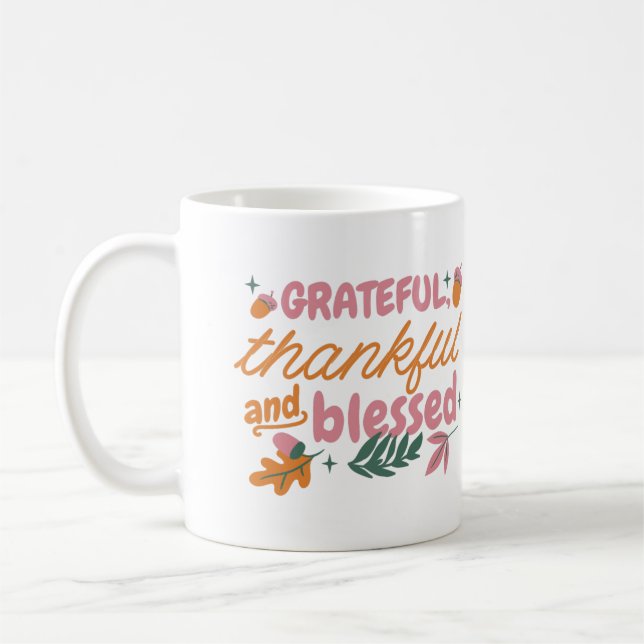 Thanksgiving Typografi Mugg (Vänster)