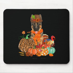 Thanksgiving Tyska shepherd with Turkey Fall Pump Musmatta