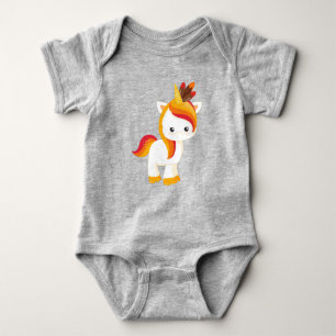 Thanksgiving Unicorn, Cute Unicorn, Feathers T Shirt