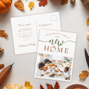 Thanksgiving Utandning Foto Ny Helgdag i hemmet Meddelande Vykort