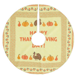 Thanksgiving: utformning av kort med broderade åte julgransmatta borstad polyester