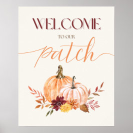 Thanksgiving "Välkommen till vår plåster" Poster