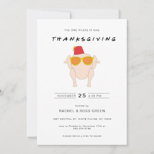 Thanksgiving-vänlig inbjudan till Turkiet