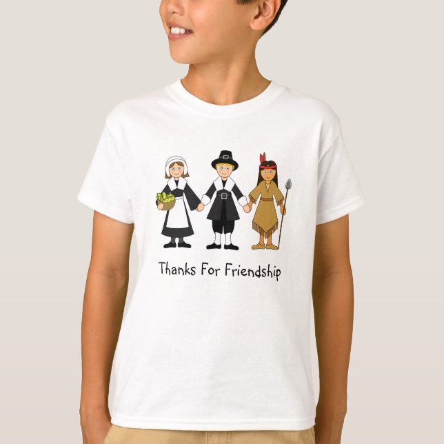 Thanksgiving Vänskap Barn T-shirt (Framsida)