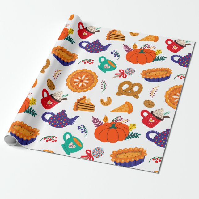 Thanksgiving | Var tacksam för allt Presentpapper (Utrullad)