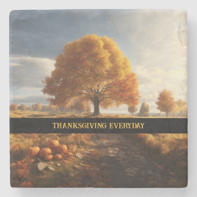 Thanksgiving Vardagsstenston Underlägg Anpassnings (Framsidan)