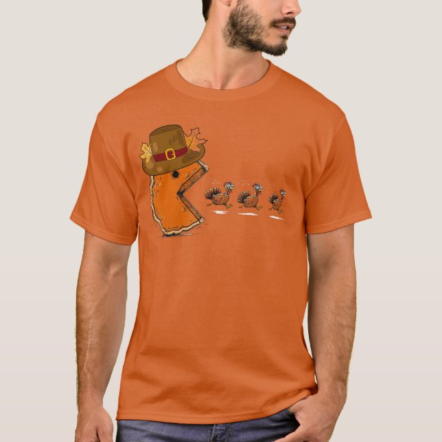 Thanksgiving Video Game Eating Turkey Gamer Men Wo T Shirt (Framsida)