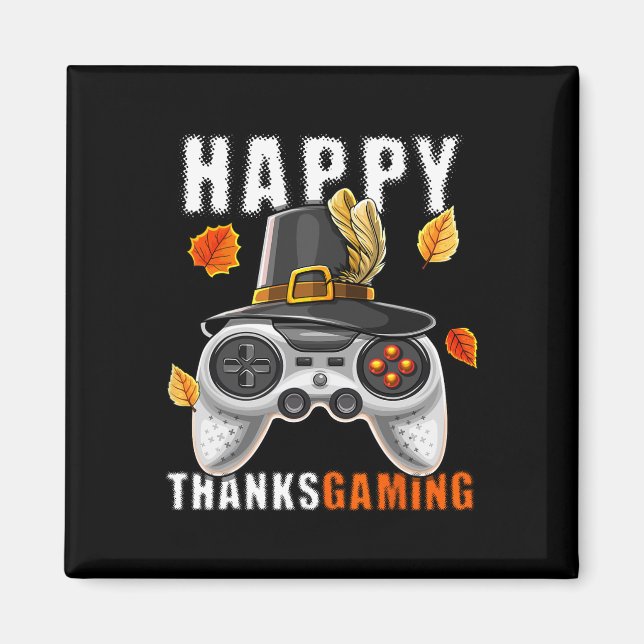 Thanksgiving Videospelskontroll Pilgrim Costume Magnet (Framsidan)