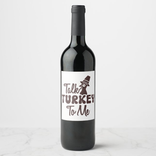 Thanksgiving Vinflaska Etikett (Framsida)