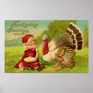 Thanksgiving Vintage affisch