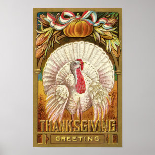 Thanksgiving Vintage affisch