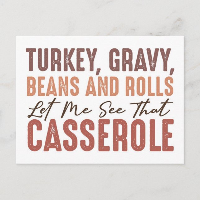 Thanksgiving Vykort (Framsida)