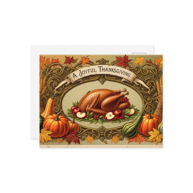 Thanksgiving Vykort (Fram/Back In Situ)