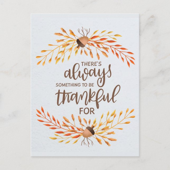 Thanksgiving Vykort (Framsida)