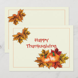 Thanksgiving-vykort Kort