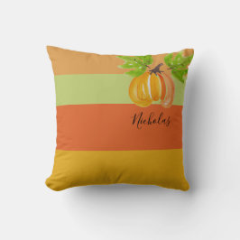Thanksgiving Watercolor Pumpkins-Personlig Kudde