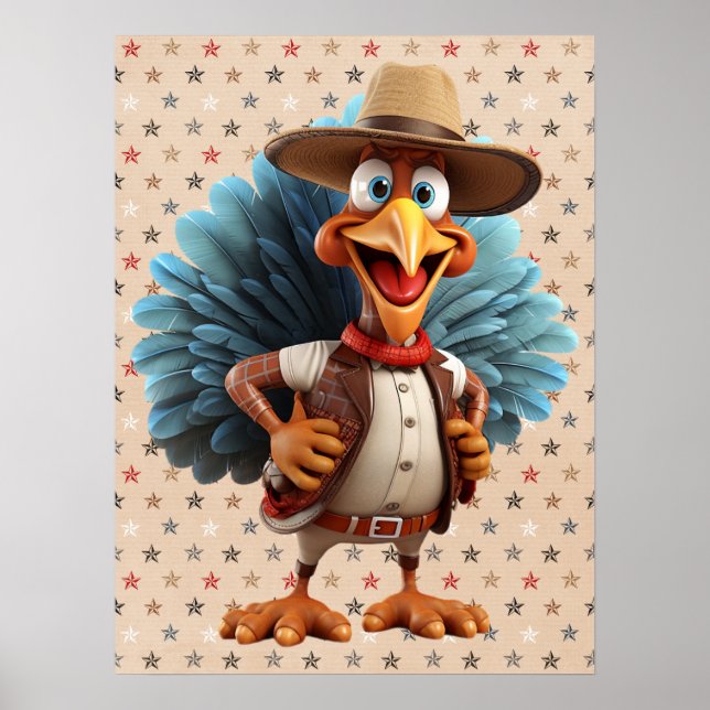 Thanksgiving Western Turkiet Poster (Framsidan)