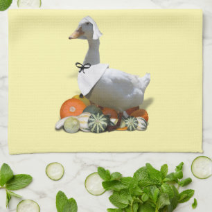 Thanksgiving White Anka Pilgrim Kökshandduk