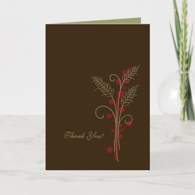 Thanksgiving WhNote Note Card Tack Kort (Framsida)
