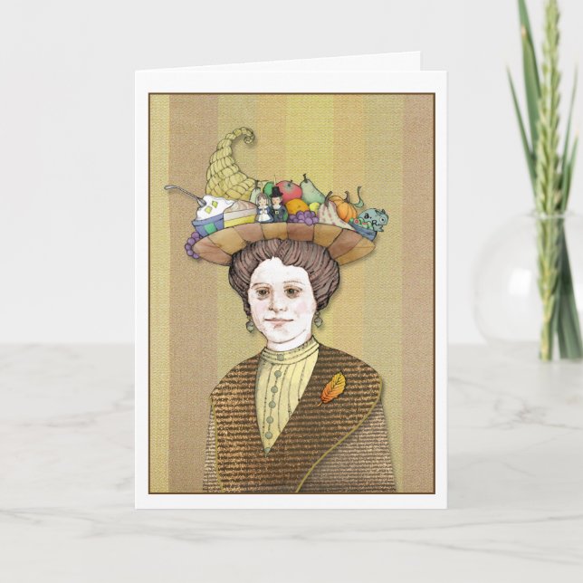 Thanksgiving Woman Kort (Framsida)