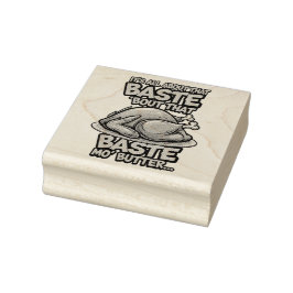 Thanksgiving Wood Art Stamp Stämpel