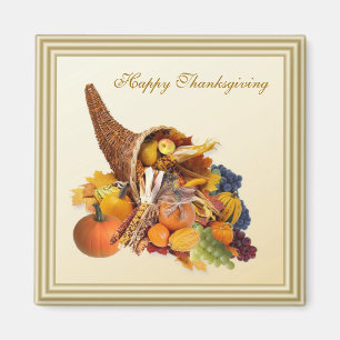 Thanksgiving. Ymnighetshornmagnet Magnet